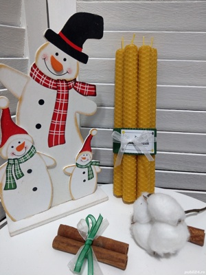 Lumanare ceara de albine fagure 20/1.5 cm 