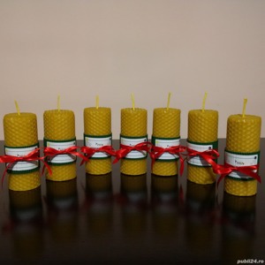 Lumanare din ceara de albine fagure 10/4 cm 