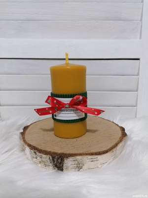 Lumanare ceara de albine monobloc 10/ 5.5 cm