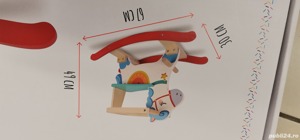 Vand Balansoar Cal din lemn Multicolor, Copii peste 1 AN, Pret 199 Lei, NOU - imagine 3