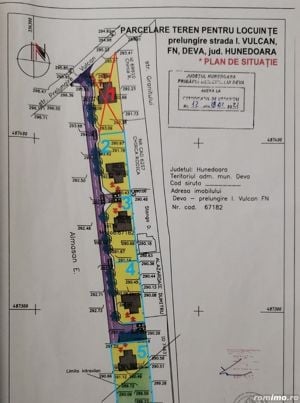 4 Parcele de Teren intravilan in Deva, strada Iosif Vulcan...