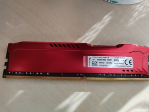 Memorie HyperX Fury RED 8GB DDR4 2400 Mhz CL15 (impecabila) - imagine 2