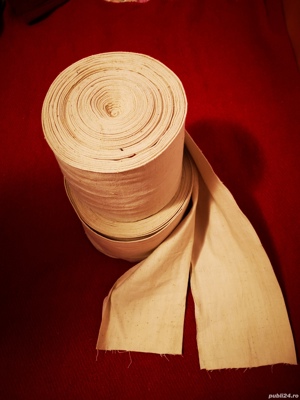 Vânzare mai multe suluri de pânză  țesută în casă, în război țărănesc tradițional - imagine 3