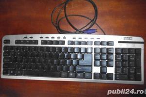 Tastatura Intex, 12 multimedia keys, Black - Silver, PS/2