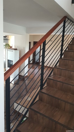 Balustrada metalica cu elemente orizontale