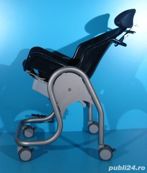 Scaun de dus si WC din aluminiu  latime sezut 40 cm