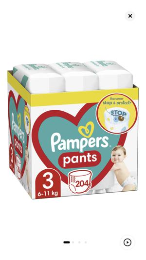 Scutece-chilotel Pampers Pants XXL Box Marimea 3, 6 - 11 kg, 204 buc