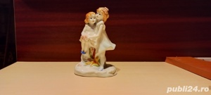 Bibelou 2 fetițe surori prietene din porțelan STIPO Dorohoi