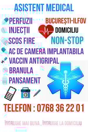 Ingrijiri medicale (asistent medical) tratament la domiciliu bucure?ti- ilfov non-stop - imagine 4