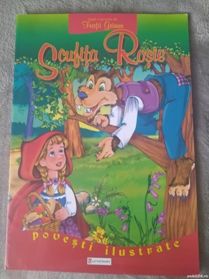 Carte A3 din povestea Scufita Rosie 