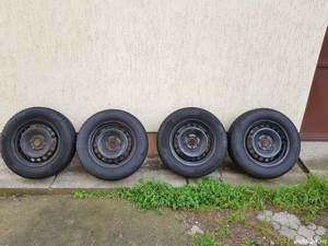 jante cu anvelope originale VW Golf 5 Golf 6 Golf 7 VW Touran VW Caddy 195/65/R15 M+S 5x112 DOT 2019 - imagine 2