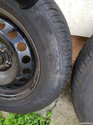 jante cu anvelope originale VW Golf 5 Golf 6 Golf 7 VW Touran VW Caddy 195/65/R15 M+S 5x112 DOT 2019 - imagine 4