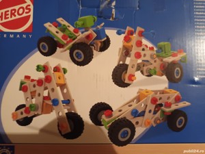 HEROS Set Constructor 100 piese masina (6 modele) - imagine 2