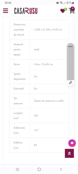 Vand coltar extensibil