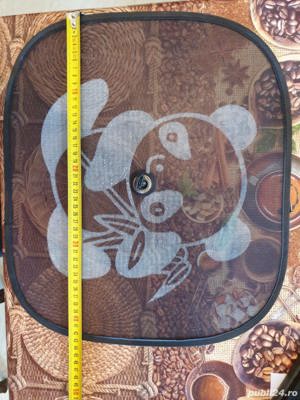 Parasolar lateral auto pentru copii design Ursulet