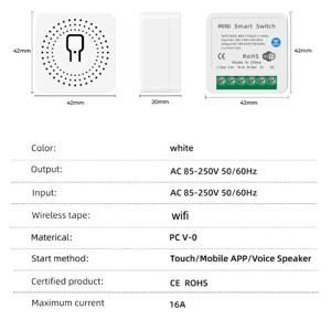 Comutator inteligent WiFi 16A Smart Home Compatibil Tuya control vocal Alexa Google Home - imagine 3