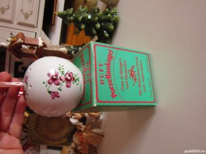 cadou rar bila sfera pt parfum portelan vintage Germania '80