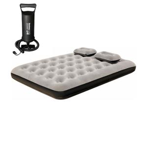 Vand Saltea gonflabila 2 persoane + 2 perne + pompa manuala, NOUA, Pret 200 Lei