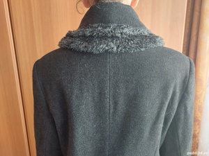 Palton negru cu lana - imagine 2