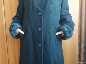 Palton negru cu lana - imagine 5