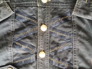 Vând geacă vintage denim ROCCOBAROCCO! - imagine 3