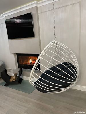 Balansoar Suspendat Tip Cupola Imbracat in Ratan