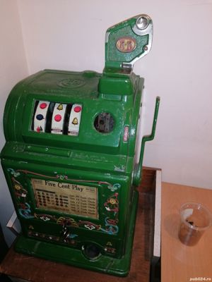 Slot  Machine  JENNINGS DUTCH BOY 5 CENT. One arm bandits. Nu păcănele 