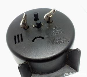 ceas mecanic deșteptător ARADORA negru, a.f. 1988, funcțional - imagine 5