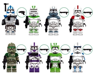 Set 8 Minifigurine tip Lego Star Wars Clone pack7