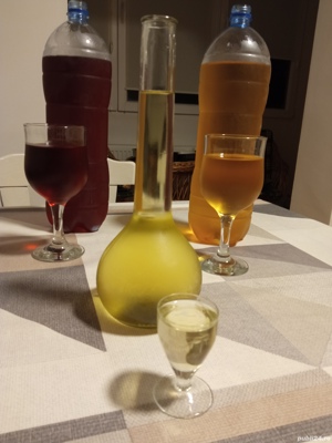țuică de prună si vin alb/roșu  - imagine 2