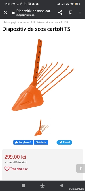 Accesorii motosapa-motocultor  - imagine 3