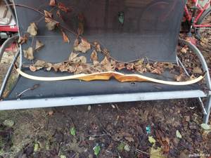 ARC pt sageti vintage,arc mare masiv din lemn,arc de panoplie de colectie-perfect functional - imagine 5