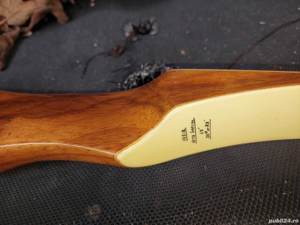 ARC pt sageti vintage,arc mare masiv din lemn,arc de panoplie de colectie-perfect functional - imagine 4