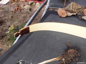 ARC pt sageti vintage,arc mare masiv din lemn,arc de panoplie de colectie-perfect functional - imagine 2