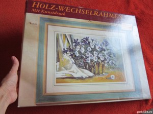 cadou rar 2 tablou colectie rama lemn,verzi superbe Germania(noi) - imagine 3