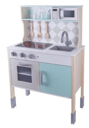 Vand Set bucatarie din lemn, 6 piese, Cuptor, Plita, Microunde, NOU, Pret 349 Lei