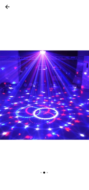 Glob disco cu proiectie de lumini, boxa si cititor de carduri integrate, telecomanda inclusa - imagine 4