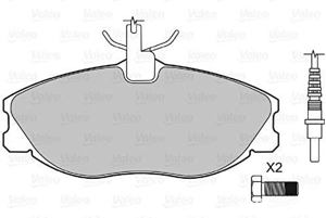 Set plăcuțe frână, set plăcuțe frână disc, 4 piese, Valeo 598069 - imagine 4