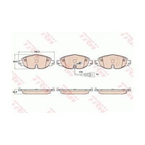 Placute de frana, frana disc COTEC, cu acceasorii TRW GDB1956