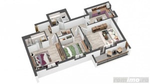 Apartament generos cu 3 camere,, in bloc nou, zona Coresi. - imagine 2