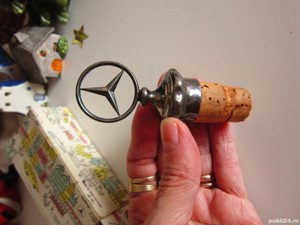 cadou rar vintage dop sticla Mercedes Benz Germania original anii 1950 - imagine 5