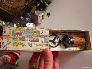 cadou rar vintage dop sticla Mercedes Benz Germania original anii 1950