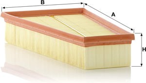 Filtru de aer original MANN-FILTER C 27 004 – Pentru autoturisme - imagine 2