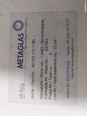 Sticla vizor metaglas 80.010 4" din inox de înaltă calitate - imagine 3