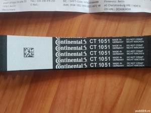 Curea distributie originala Continental CT 1051 made in GermanY pompa apa Audi , VW , Seat , Skoda  - imagine 2
