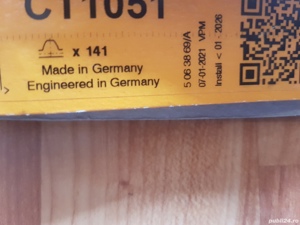 Curea distributie originala Continental CT 1051 made in GermanY pompa apa Audi , VW , Seat , Skoda  - imagine 4