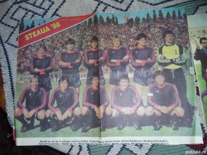 Postere cu echipa de fotbal Steaua București din anul 1986,1994-1995,1996,1997
