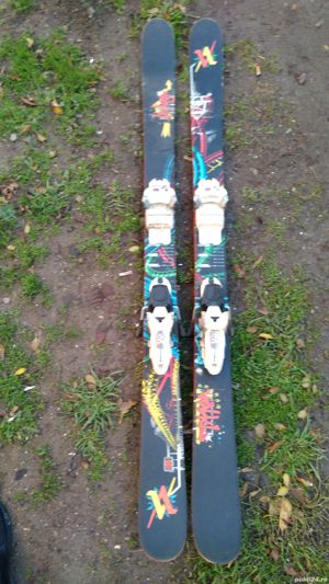  Skiuri Volkl Ledge Skis 2011 Radius: 16.9m -162cm cu Marker Griffon 12 Freestyle Ski Binding - imagine 2
