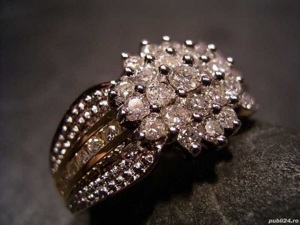 Inel Aur 14 Unisex Cu Diamante 0 80ct