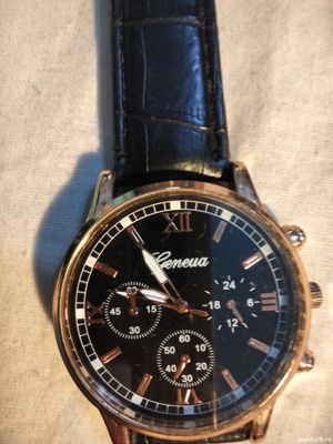 ceas pe quartz Geneva cu baterie - imagine 2